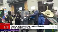 Cajamarca: Familia se enfrentó a la Policía para evitar ser desalojada