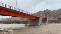 Cañete: Puente Concón a punto de derrumbarse tras crecida de caudal de río