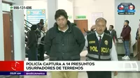 Carabayllo: Policía capturó a 14 presuntos usurpadores de terrenos