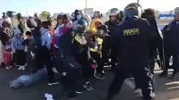 Ciudadanos venezolanos y policías se enfrentaron en la frontera Perú-Chile