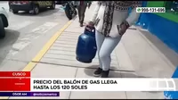 Cusco: Precio del balón de gas llega hasta los 120 soles