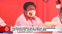 Elecciones 2021: Waldemar Cerrón es el virtual congresista más votado de Junín por Perú Libre