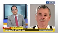 Fernando Rospigliosi sobre voto de confianza: "En mi opinión, no deberían darle"