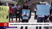 Huancavelica: Familiares de universitario asesinado piden justicia