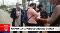 Los Olivos: Policía capturó a dos jóvenes que vendían drogas