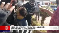 Los Olivos: Vecinos golpearon a ladrón que asaltó a una adolescente