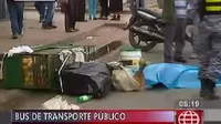 Panamericana Norte: bus atropelló y mató a vendedora de jugos