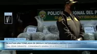 Policía Nacional decomisó una tonelada de droga en el Valle del Huallaga