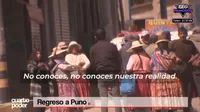 Regreso a Puno: La "tensa calma" en la región altiplánica tras las protestas contra el gobierno