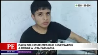 San Juan de Lurigancho: Delincuentes asaltaron violentamente una farmacia