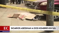 San Juan de Lurigancho: Sicarios asesinaron a dos hombres