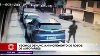 Vecinos de San Miguel denuncian aumento de robo de autopartes