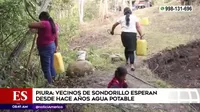 Vecinos de Sondorillo llevan años esperando por agua potable