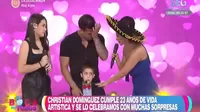 Christian Domínguez llora de emoción por palabras de Pamela Franco