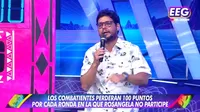 EEG: Gian Piero Díaz se molestó y lanzó enfático reclamo ante sanción por Rosángela