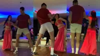 Fabio Agostini y el divertido baile que realizó con joven en Egipto