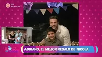 Nicola Porcella es desmentido en vivo por su hijo Adriano 