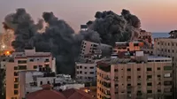 Ataque aéreo de Israel en la Franja de Gaza provoca derrumbe de edificio de 13 pisos