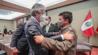 Pedro Castillo se reunió con mandatario ecuatoriano Guillermo Lasso