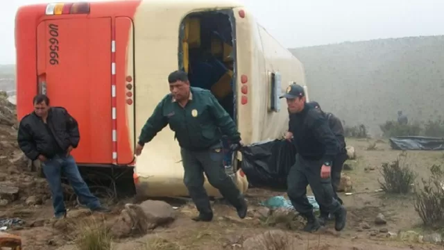 El accidente ocurrió en la vía Juliaca-Arequipa. Foto: Andina