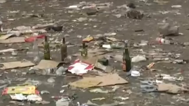 Cerro San Cristóbal: Gran cantidad de basura y botellas de alcohol tras peregrinación