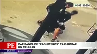 El Agustino: Cayó banda de raquetros tras robar un celular