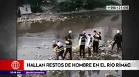 El Agustino: Hallaron restos de hombre en una bolsa en el río Rímac