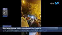 El Agustino: Más de 30 personas fueron intervenidas en fiesta COVID-19