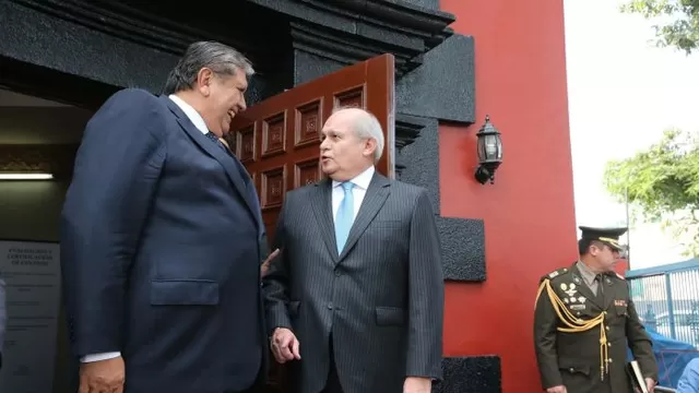  El ex presidente Alan García aceptó reunirse con Pedro Cateriano, informó el congresista Mauricio Mulder / Foto: PCM Perú