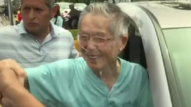 Alberto Fujimori esttuvo por tres horas en la Clínica Internacional / Captura: Canal N