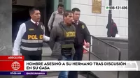 Arequipa: Hombre asesinó a su hermano por un cargador de celular