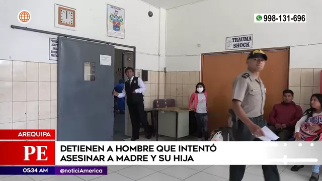 Arequipa: Hombre detenido tras intentar asesinar a madre y su hija
