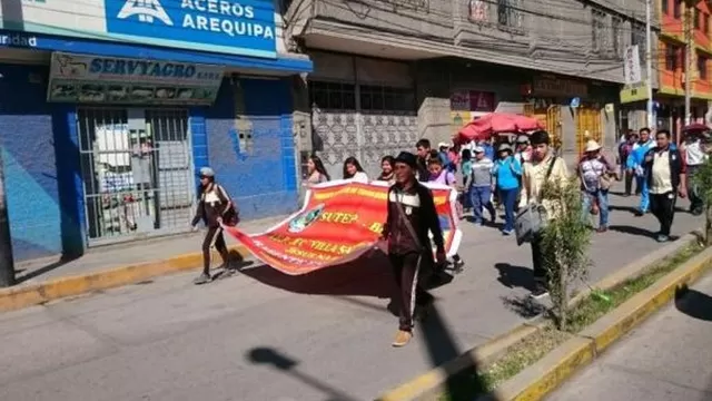 Huelga en Arequipa. Foto: El Comercio