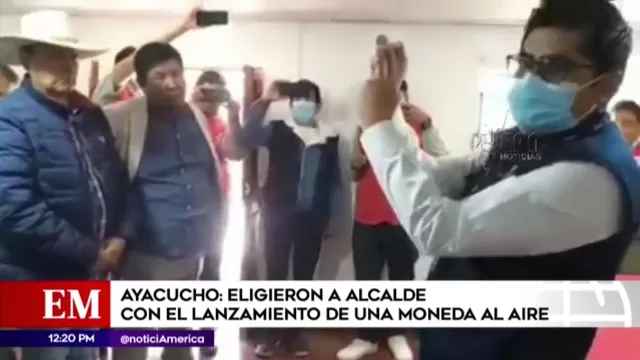 Ayacucho: Eligieron a alcalde con el lanzamiento de una moneda al aire
