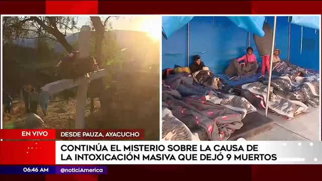 Ayacucho: pobladores duermen en carpas tras intoxicación masiva