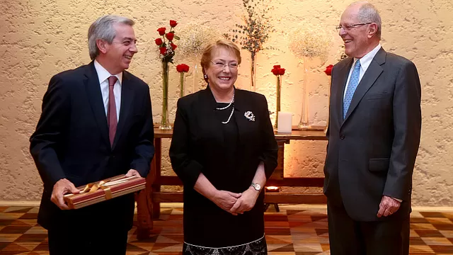 Bachelet y PPK. Foto: Presidencia