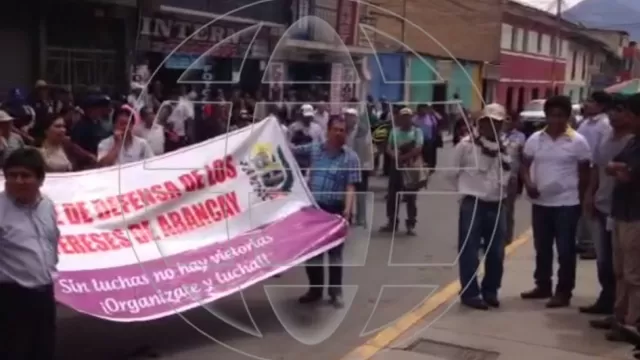 Protesta en Cotabambas. América Noticias