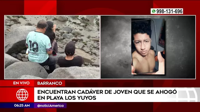 Barranco: Encuentran cadáver de joven que se ahogó en playa Los Yuyos