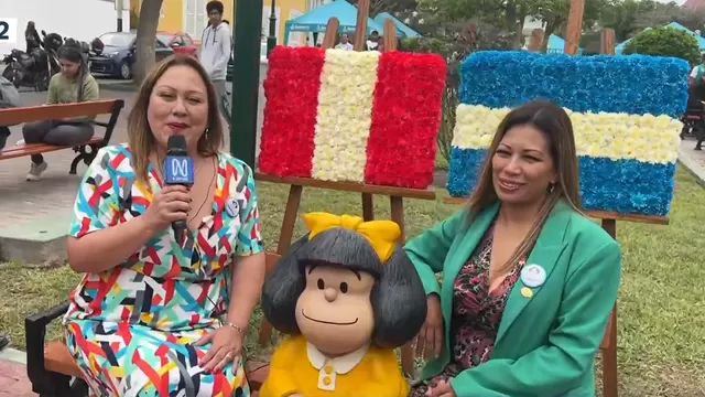 Instalan estatua de Mafalda en Barranco