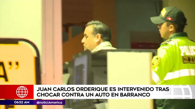 Barranco: Juan Carlos Orderique fue intervenido tras chocar contra auto