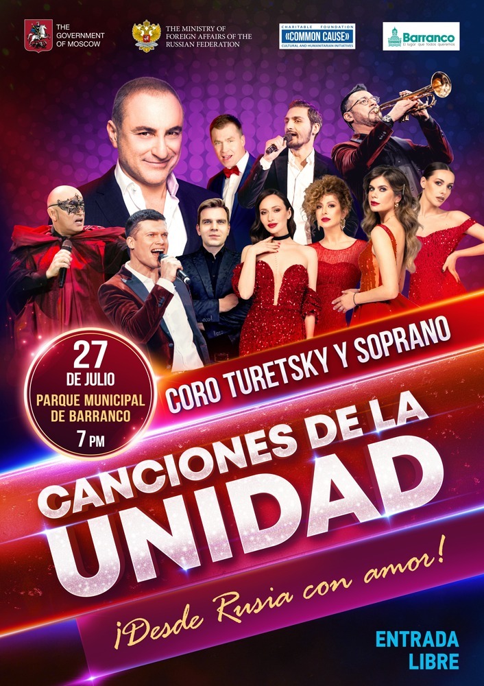 Municipalidad de Barranco organiza concierto gratuito con el Coro Turetsky y Soprano de Rusia
