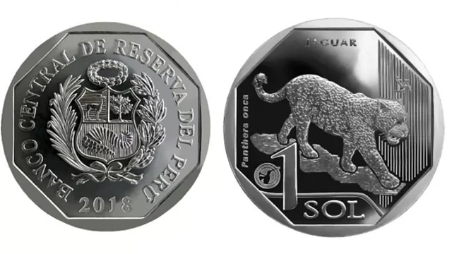 Banco Central de Reserva lanzó moneda de S/ 1 alusiva al jaguar