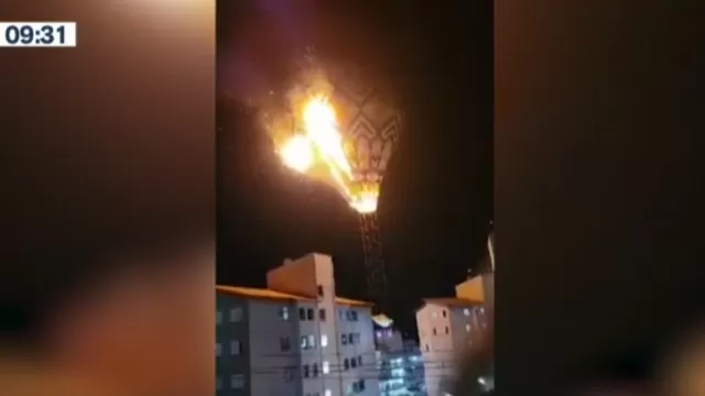 Brasil: Globo aerostático en llamas impactó contra edificio residencial
