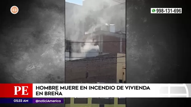 Breña: Hombre murió tras incendio en su vivienda
