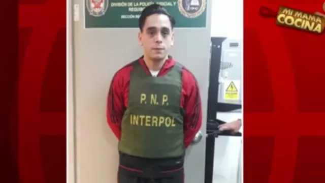 Bryan Camps regresó a Perú tras ser extraditado de Holanda (Foto: Captura América TV)