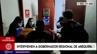 Élmer Cáceres Llica: Gobernador de Arequipa fue detenido por caso de corrupción