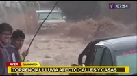 Cajamarca: Lluvia torrencial arrastró vehículos 