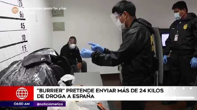 Callao: Burrier intentó llevar más de 24 kilos de cocaína a España