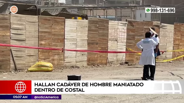 Callao: Hallan cadáver de hombre maniatado dentro de costal