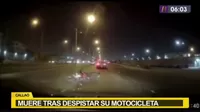 Callao: Cámaras registran instante en el que motocicleta se despista